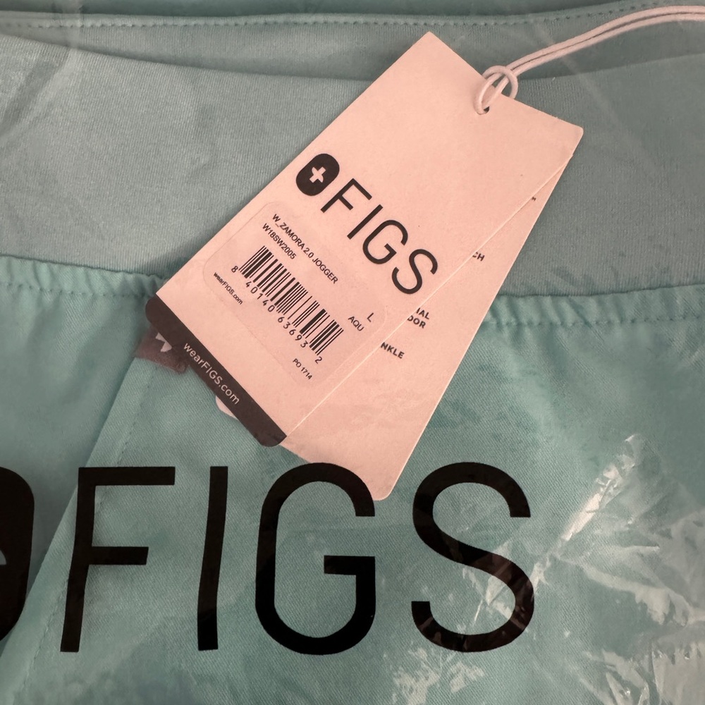 Limited edition aqua figs Zamora jogger bottoms